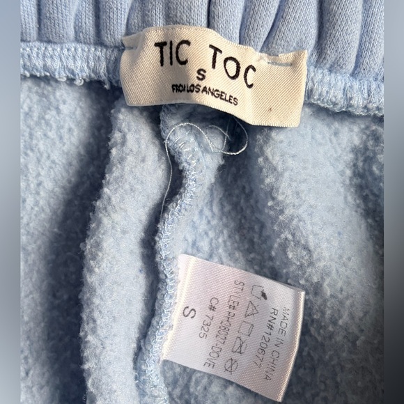 Women's Tic Toc from Los Angeles Light Blue Jogger Pants S - Picture 4 of 7
